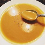 butternut squash, apple and ginger soup